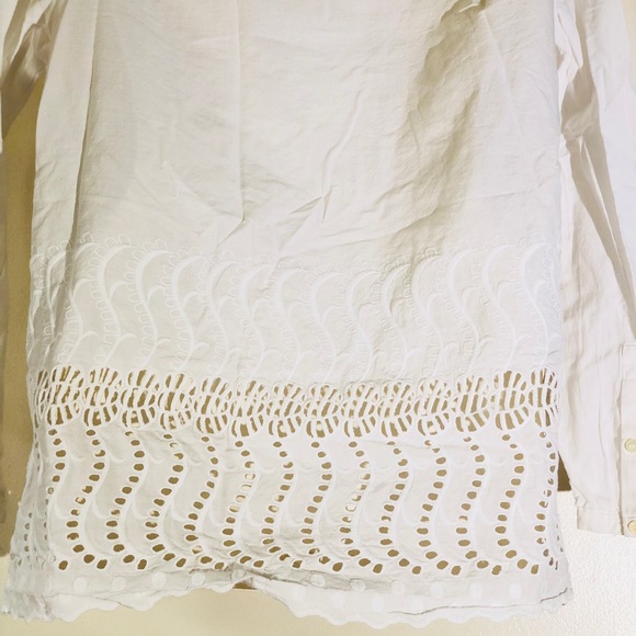 J crew white label feminine white buttondown shirt - Picture 6 of 8